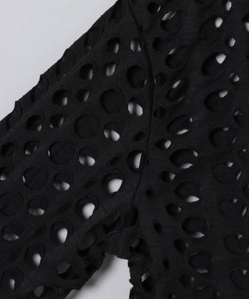 JEANASIS（ジーナシス）の「ホールクラッシュプルオーバーLS/266987（Tシャツ/カットソー・レディース・ブラック/グレー系・FREE）」の9枚目の写真