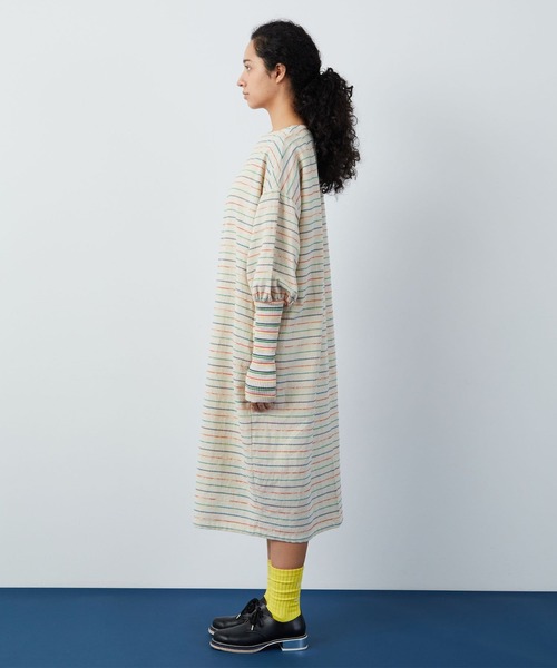 FRAPBOIS（フラボア）の「クラフトボーダー ワンピース（ワンピース・レディース・マルチ・1/0）」の4枚目の写真