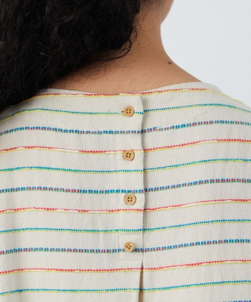 FRAPBOIS（フラボア）の「クラフトボーダー ワンピース（ワンピース・レディース・マルチ・1/0）」の7枚目の写真