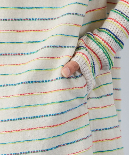 FRAPBOIS（フラボア）の「クラフトボーダー ワンピース（ワンピース・レディース・マルチ・1/0）」の9枚目の写真