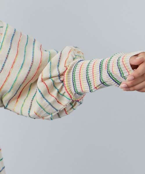 FRAPBOIS（フラボア）の「クラフトボーダー ワンピース（ワンピース・レディース・マルチ・1/0）」の10枚目の写真