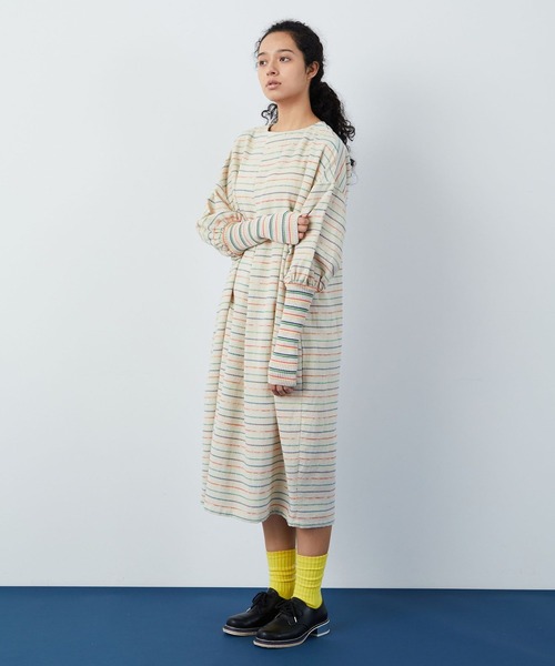 FRAPBOIS（フラボア）の「クラフトボーダー ワンピース（ワンピース・レディース・マルチ・1/0）」の16枚目の写真