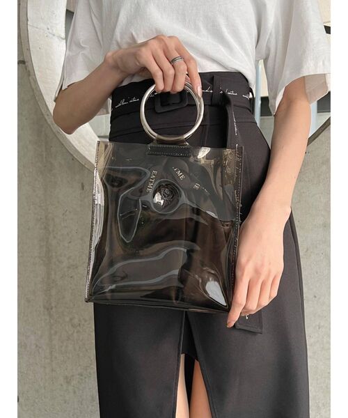 EATME（イートミー）の「PVC EATME BAG（ハンドバッグ・レディース・ブラック/クリア・FREE）」の3枚目の写真