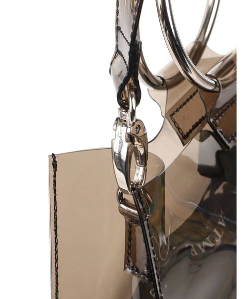 EATME（イートミー）の「PVC EATME BAG（ハンドバッグ・レディース・ブラック/クリア・FREE）」の12枚目の写真