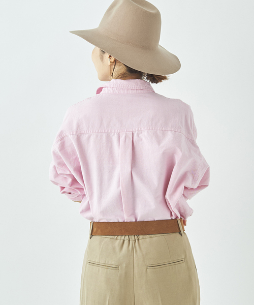 定価2万✨ プラージュドライオックスワイドシャツ ゆったり コットン ピンク Plage - 定価2万✨ プラージュドライオックスワイドシャツ ゆったり