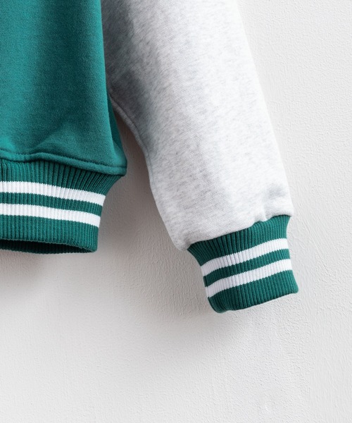 Ressaca（レサーカ）の「オーバーサイズ 裏毛 ロゴワッペンスタジャン（スタジャン・メンズ・ベージュ/グリーン/ブラック・L/M）」の7枚目の写真