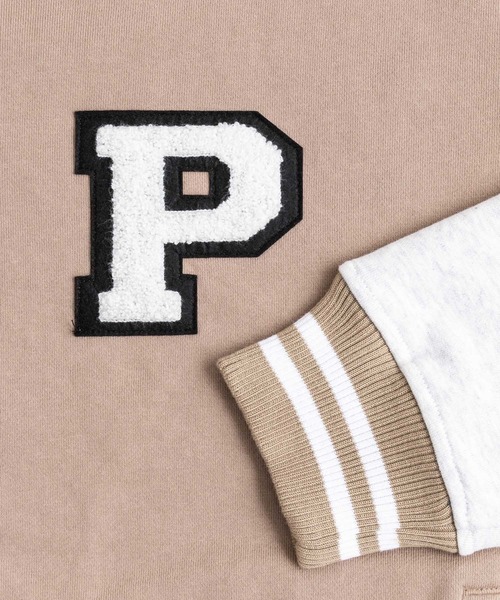 Ressaca（レサーカ）の「オーバーサイズ 裏毛 ロゴワッペンスタジャン（スタジャン・メンズ・ベージュ/グリーン/ブラック・L/M）」の13枚目の写真