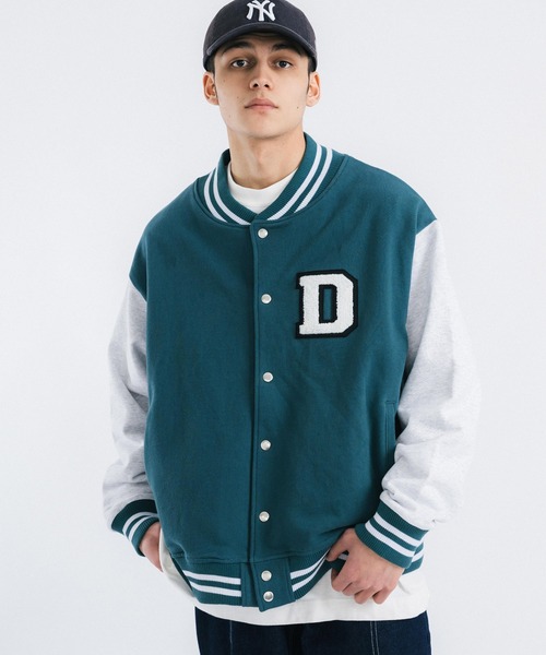 Ressaca（レサーカ）の「オーバーサイズ 裏毛 ロゴワッペンスタジャン（スタジャン・メンズ・ベージュ/グリーン/ブラック・L/M）」の10枚目の写真