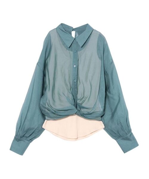 LAGUNAMOON（ラグナムーン）の「インナーセットツイストブラウス（シャツ/ブラウス・レディース・オレンジ/グリーン/アイボリー・FREE）」の16枚目の写真