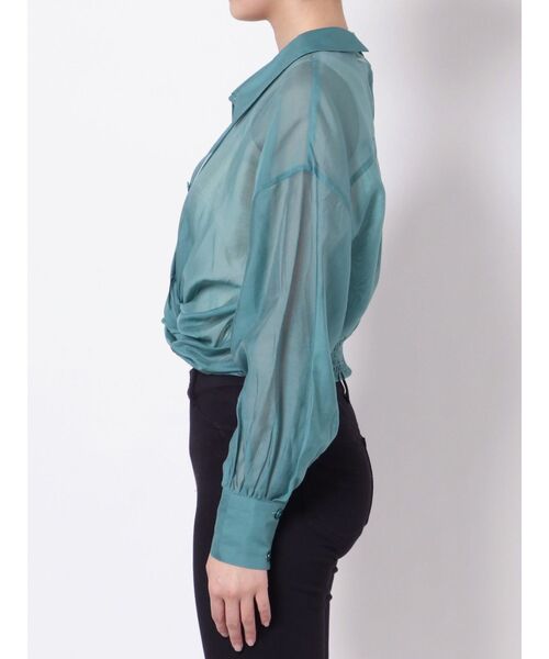 LAGUNAMOON（ラグナムーン）の「インナーセットツイストブラウス（シャツ/ブラウス・レディース・オレンジ/グリーン/アイボリー・FREE）」の6枚目の写真