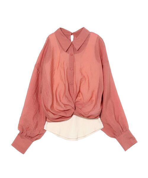 LAGUNAMOON（ラグナムーン）の「インナーセットツイストブラウス（シャツ/ブラウス・レディース・オレンジ/グリーン/アイボリー・FREE）」の18枚目の写真