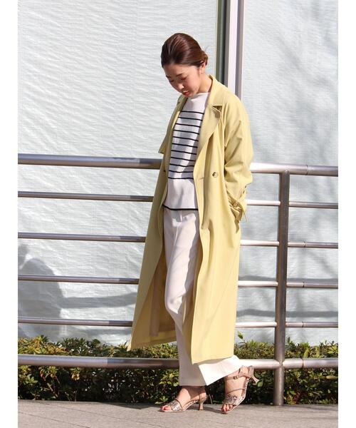 YECCA VECCA（イェッカヴェッカ）の「クルーネックボーダーニット（ニット/セーター・レディース・ネイビー/グリーン/オフホワイト・FREE）」の21枚目の写真