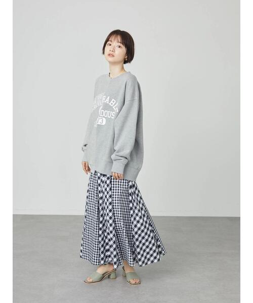 AMERICAN HOLIC（アメリカンホリック）の「切り替えフレアスカート（スカート・レディース・ストライプ/グリーン系その他5/その他5/チェック・L/M）」の10枚目の写真