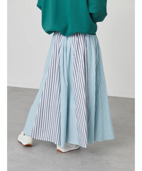 AMERICAN HOLIC（アメリカンホリック）の「切り替えフレアスカート（スカート・レディース・ストライプ/グリーン系その他5/その他5/チェック・L/M）」の14枚目の写真