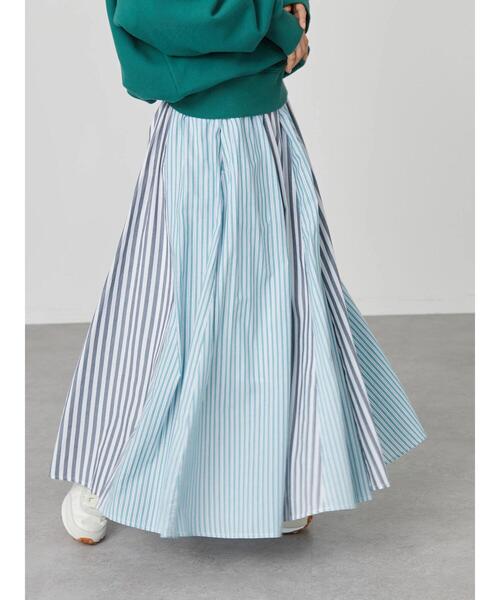 AMERICAN HOLIC（アメリカンホリック）の「切り替えフレアスカート（スカート・レディース・ストライプ/グリーン系その他5/その他5/チェック・L/M）」の15枚目の写真