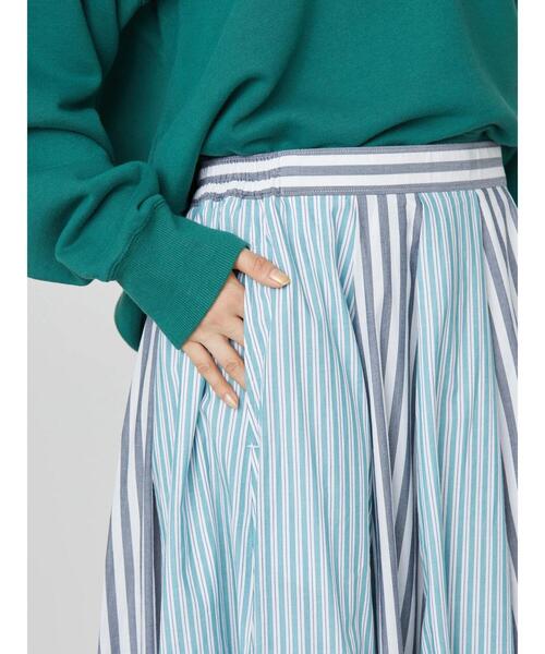 AMERICAN HOLIC（アメリカンホリック）の「切り替えフレアスカート（スカート・レディース・ストライプ/グリーン系その他5/その他5/チェック・L/M）」の16枚目の写真