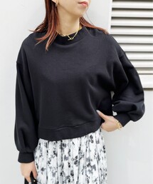 ◆ボリューム袖 スウェット【洗える】