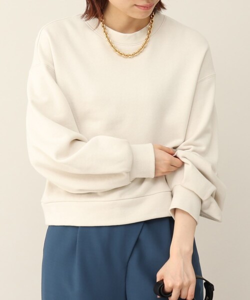 UNTITLED（アンタイトル）の「◆ボリューム袖 スウェット【洗える】（スウェット・レディース・ナチュラル/ブラック/グリーン・04/48/00/02/44）」の17枚目の写真