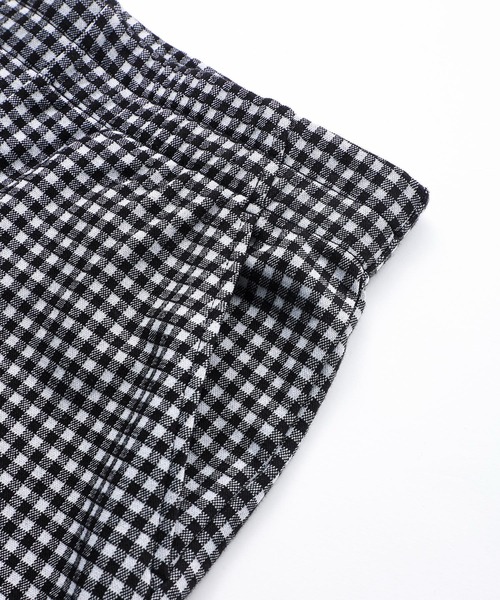 X-girl(エックスガール)の「GINGHAM EASY PANTS/ギンガムチェックパンツ/イージーパンツ(その他パンツ・レディース・ライトブルー/ベージュ/ブラック・M/S/XS)」の16枚目の写真
