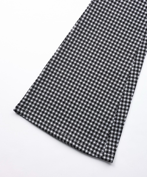 X-girl（エックスガール）の「GINGHAM EASY PANTS/ギンガム