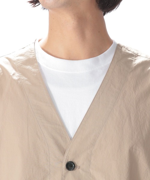 [nico and…]ノーカラーカーディガン 試着のみ[ニコ アンド] 新品 試着のみニコアンド フリースカーディガン niko andのフリマ