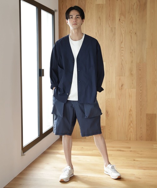 niko and（ニコアンド）の「ノーカラーシャツカーディガン