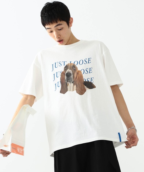 YUYA × BeAMS DOT(ユウヤバイビームスドット)の「YUYA × BeAMS DOT / “DOG ”プリント Tシャツ(Tシャツ/カットソー・メンズ・ベージュ/ホワイト・MEDIUM/LARGE)」の4枚目の写真