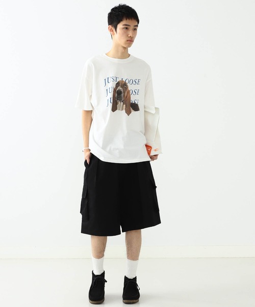 YUYA × BeAMS DOT(ユウヤバイビームスドット)の「YUYA × BeAMS DOT / “DOG ”プリント Tシャツ(Tシャツ/カットソー・メンズ・ベージュ/ホワイト・MEDIUM/LARGE)」の18枚目の写真