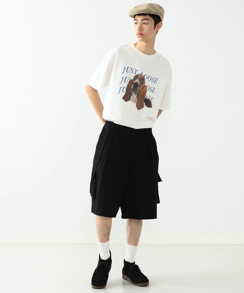 YUYA × BeAMS DOT(ユウヤバイビームスドット)の「YUYA × BeAMS DOT / “DOG ”プリント Tシャツ(Tシャツ/カットソー・メンズ・ベージュ/ホワイト・MEDIUM/LARGE)」の12枚目の写真