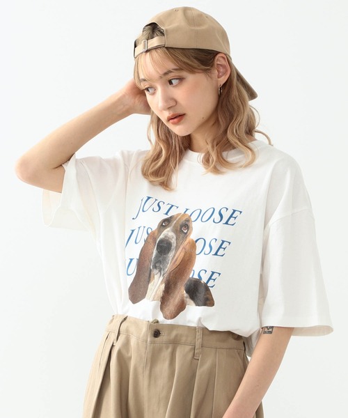 YUYA × BeAMS DOT(ユウヤバイビームスドット)の「YUYA × BeAMS DOT / “DOG ”プリント Tシャツ(Tシャツ/カットソー・メンズ・ベージュ/ホワイト・MEDIUM/LARGE)」の11枚目の写真