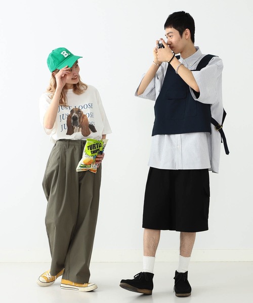 YUYA × BeAMS DOT(ユウヤバイビームスドット)の「YUYA × BeAMS DOT / “DOG ”プリント Tシャツ(Tシャツ/カットソー・メンズ・ベージュ/ホワイト・MEDIUM/LARGE)」の7枚目の写真