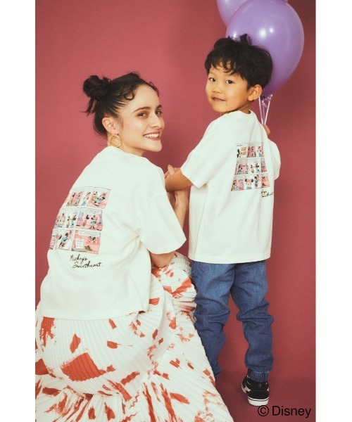rienda ディズニーコラボTシャツ rienda（リエンダ）の「Comic Mickey/Tee（Tシャツ/カットソー）」 - WEAR
