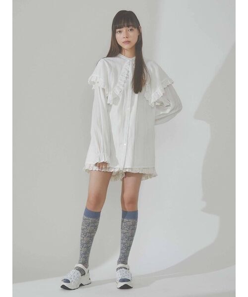 merry jenny（メリージェニー）の「おはないっぱいスニーカーサンダル（サンダル・レディース・オフホワイト/ブラック/ピンク・MEDIUM/LARGE）」の18枚目の写真