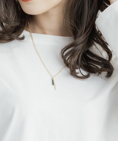 セール】 【OUTLET】ロングエンドチャーム付ネックレス