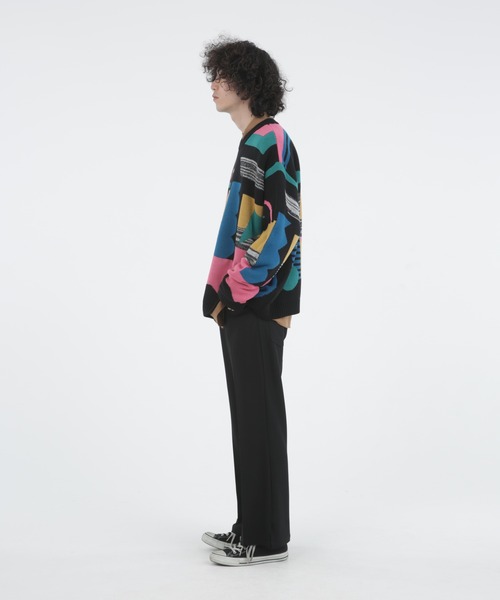 Iroquois(イロコイ)の「ABSTRACT JQ KNIT(ニット/セーター・メンズ・グレー系その他/ブラック系その他・3/2/1)」の8枚目の写真