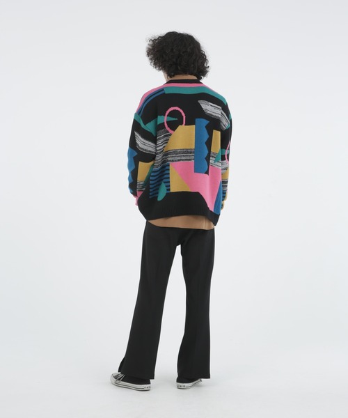 Iroquois(イロコイ)の「ABSTRACT JQ KNIT(ニット/セーター・メンズ・グレー系その他/ブラック系その他・3/2/1)」の9枚目の写真