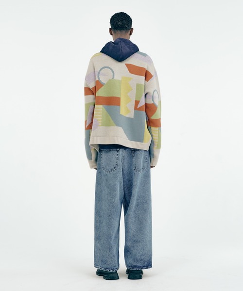 Iroquois(イロコイ)の「ABSTRACT JQ KNIT(ニット/セーター・メンズ・グレー系その他/ブラック系その他・3/2/1)」の15枚目の写真