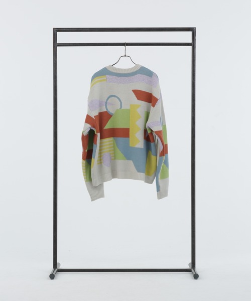 Iroquois(イロコイ)の「ABSTRACT JQ KNIT(ニット/セーター・メンズ・グレー系その他/ブラック系その他・3/2/1)」の18枚目の写真