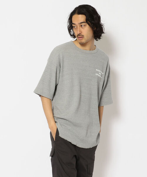 AVIREX（アヴィレックス）の「サーマル ハーフスリーブ ビッグ Tシャツ H.G.A.U./THERMAL H/S BIG T-SHIRT H.G.A.U.（Tシャツ/カットソー・メンズ・グレー/ブラック/サックスブルー/ホワイト・MEDIUM/X-LARGE/LARGE/XX-LARGE）」の3枚目の写真