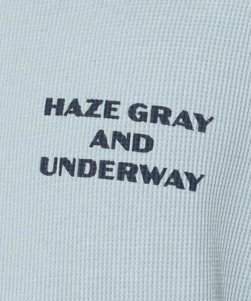 AVIREX（アヴィレックス）の「サーマル ハーフスリーブ ビッグ Tシャツ H.G.A.U./THERMAL H/S BIG T-SHIRT H.G.A.U.（Tシャツ/カットソー・メンズ・グレー/ブラック/サックスブルー/ホワイト・MEDIUM/X-LARGE/LARGE/XX-LARGE）」の12枚目の写真