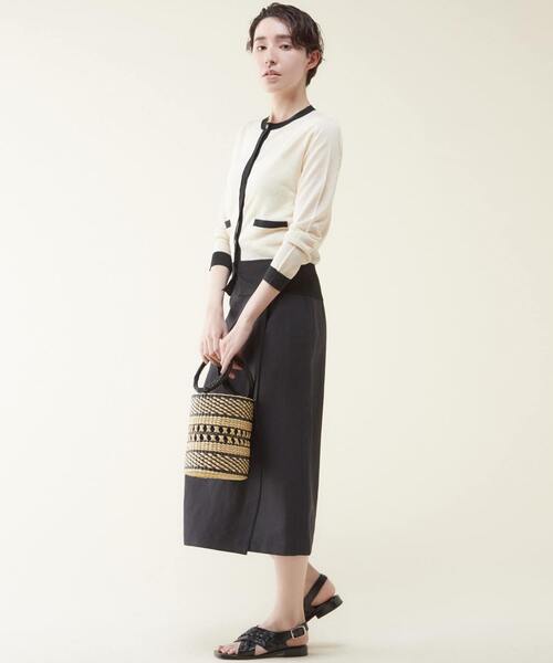 martinique（マルティニーク）の「martinique/ヴィスコースコンパクトカーディガン（カーディガン/ボレロ・レディース・ゴールド/ネイビー/クリーム・FREE）」の18枚目の写真