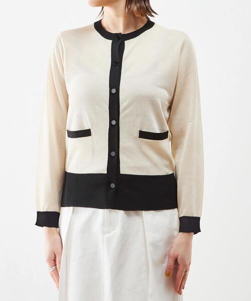 martinique（マルティニーク）の「martinique/ヴィスコースコンパクトカーディガン（カーディガン/ボレロ・レディース・ゴールド/ネイビー/クリーム・FREE）」の15枚目の写真