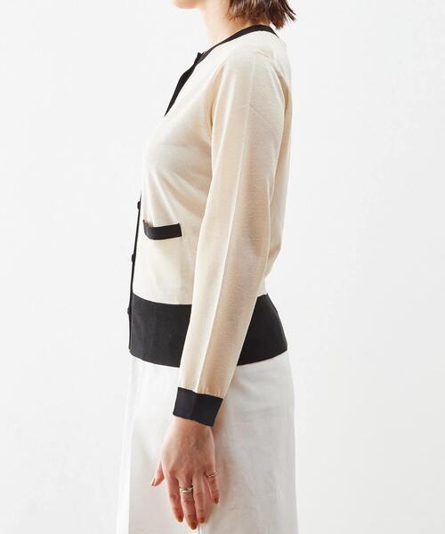 martinique（マルティニーク）の「martinique/ヴィスコースコンパクトカーディガン（カーディガン/ボレロ・レディース・ゴールド/ネイビー/クリーム・FREE）」の14枚目の写真