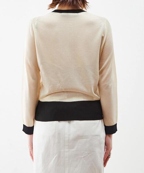 martinique（マルティニーク）の「martinique/ヴィスコースコンパクトカーディガン（カーディガン/ボレロ・レディース・ゴールド/ネイビー/クリーム・FREE）」の13枚目の写真