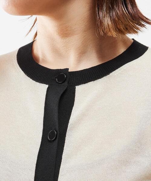 martinique（マルティニーク）の「martinique/ヴィスコースコンパクトカーディガン（カーディガン/ボレロ・レディース・ゴールド/ネイビー/クリーム・FREE）」の12枚目の写真