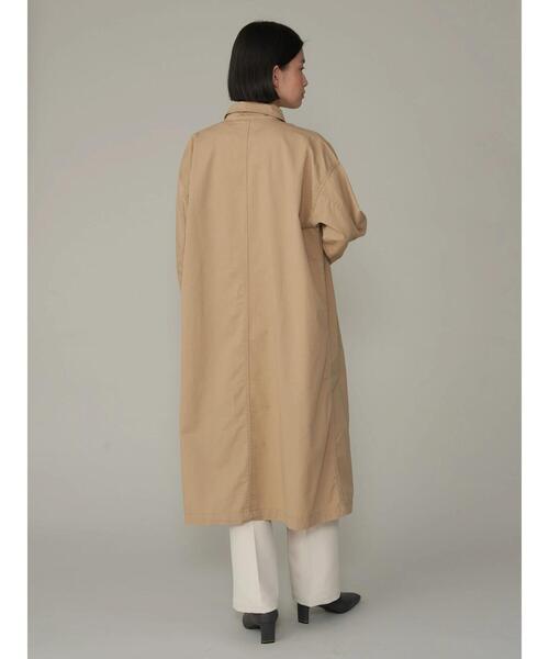 AMERICAN HOLIC（アメリカンホリック）の「ステンシャツコート（ステンカラーコート・レディース・ベージュ/カーキ・M/L）」の18枚目の写真