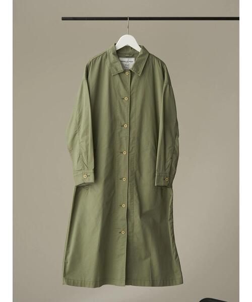 AMERICAN HOLIC（アメリカンホリック）の「ステンシャツコート（ステンカラーコート・レディース・ベージュ/カーキ・M/L）」の19枚目の写真