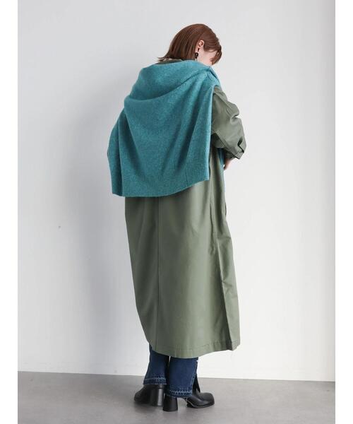 AMERICAN HOLIC（アメリカンホリック）の「ステンシャツコート（ステンカラーコート・レディース・ベージュ/カーキ・M/L）」の12枚目の写真