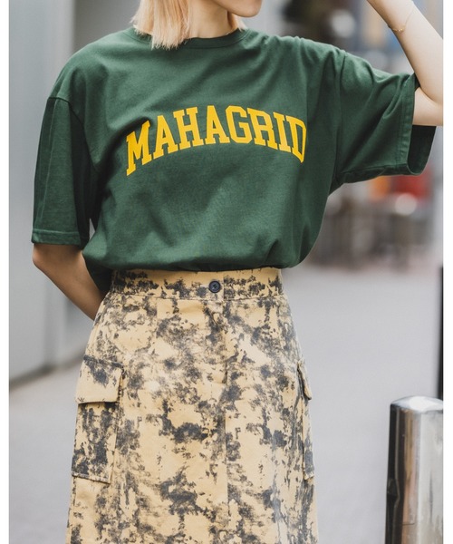 MAHAGRID(マハグリッド)の「【UNISEX】MAHAGRID/VARSITY LOGO TEE 2277563(Tシャツ/カットソー・レディース・グリーン/ホワイト/ライトグレー/ブラック・X-LARGE/LARGE/MEDIUM/SMALL)」の9枚目の写真