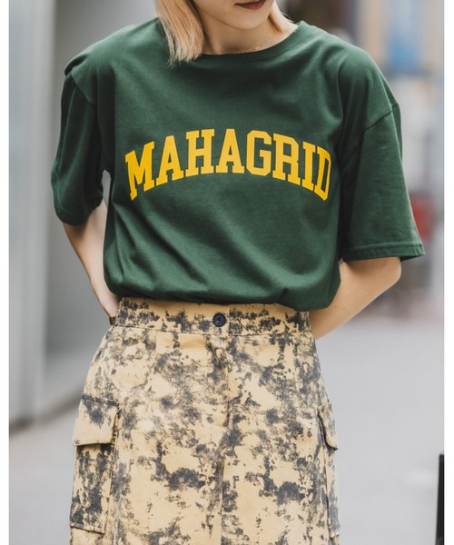 MAHAGRID(マハグリッド)の「【UNISEX】MAHAGRID/VARSITY LOGO TEE 2277563(Tシャツ/カットソー・レディース・グリーン/ホワイト/ライトグレー/ブラック・X-LARGE/LARGE/MEDIUM/SMALL)」の8枚目の写真